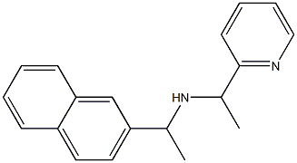 [1-(naphthalen-2-yl)ethyl][1-(pyridin-2-yl)ethyl]amine Struktur