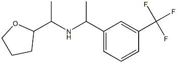 [1-(oxolan-2-yl)ethyl]({1-[3-(trifluoromethyl)phenyl]ethyl})amine Structure