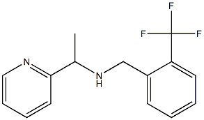 [1-(pyridin-2-yl)ethyl]({[2-(trifluoromethyl)phenyl]methyl})amine 结构式