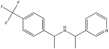 [1-(pyridin-3-yl)ethyl]({1-[4-(trifluoromethyl)phenyl]ethyl})amine 化学構造式