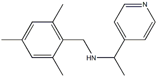 [1-(pyridin-4-yl)ethyl][(2,4,6-trimethylphenyl)methyl]amine Structure