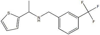 [1-(thiophen-2-yl)ethyl]({[3-(trifluoromethyl)phenyl]methyl})amine Struktur