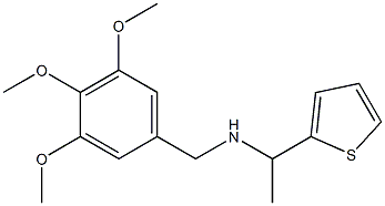 [1-(thiophen-2-yl)ethyl][(3,4,5-trimethoxyphenyl)methyl]amine,,结构式