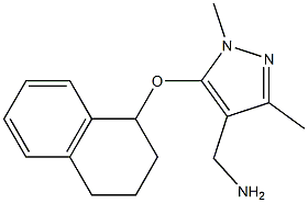 [1,3-dimethyl-5-(1,2,3,4-tetrahydronaphthalen-1-yloxy)-1H-pyrazol-4-yl]methanamine