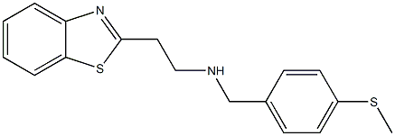 [2-(1,3-benzothiazol-2-yl)ethyl]({[4-(methylsulfanyl)phenyl]methyl})amine Struktur