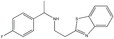 [2-(1,3-benzothiazol-2-yl)ethyl][1-(4-fluorophenyl)ethyl]amine 结构式