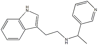 [2-(1H-indol-3-yl)ethyl][1-(pyridin-3-yl)ethyl]amine Struktur