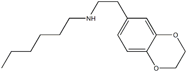[2-(2,3-dihydro-1,4-benzodioxin-6-yl)ethyl](hexyl)amine,,结构式