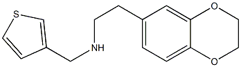 [2-(2,3-dihydro-1,4-benzodioxin-6-yl)ethyl](thiophen-3-ylmethyl)amine,,结构式