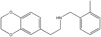 [2-(2,3-dihydro-1,4-benzodioxin-6-yl)ethyl][(2-methylphenyl)methyl]amine,,结构式