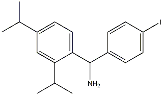 [2,4-bis(propan-2-yl)phenyl](4-iodophenyl)methanamine Structure