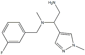 [2-amino-1-(1-methyl-1H-pyrazol-4-yl)ethyl][(3-fluorophenyl)methyl]methylamine Structure