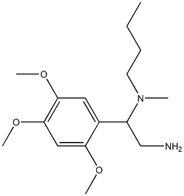 [2-amino-1-(2,4,5-trimethoxyphenyl)ethyl](butyl)methylamine Structure