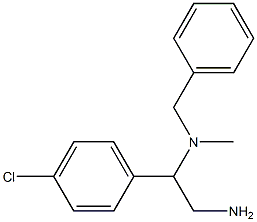 [2-amino-1-(4-chlorophenyl)ethyl](benzyl)methylamine Structure