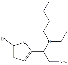 [2-amino-1-(5-bromofuran-2-yl)ethyl](butyl)ethylamine Structure