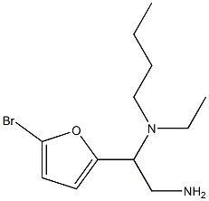 [2-amino-1-(5-bromofuran-2-yl)ethyl](butyl)ethylamine 化学構造式