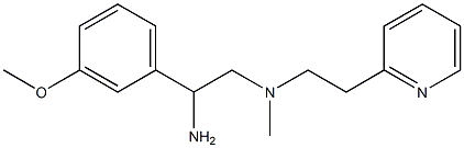 [2-amino-2-(3-methoxyphenyl)ethyl](methyl)[2-(pyridin-2-yl)ethyl]amine 化学構造式