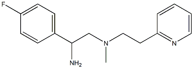 [2-amino-2-(4-fluorophenyl)ethyl](methyl)[2-(pyridin-2-yl)ethyl]amine 结构式