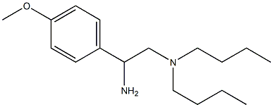 [2-amino-2-(4-methoxyphenyl)ethyl]dibutylamine 结构式