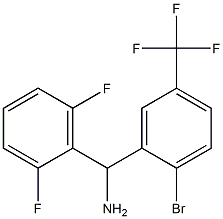 [2-bromo-5-(trifluoromethyl)phenyl](2,6-difluorophenyl)methanamine 结构式