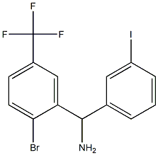 [2-bromo-5-(trifluoromethyl)phenyl](3-iodophenyl)methanamine