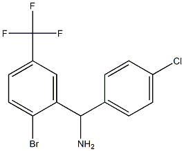 [2-bromo-5-(trifluoromethyl)phenyl](4-chlorophenyl)methanamine
