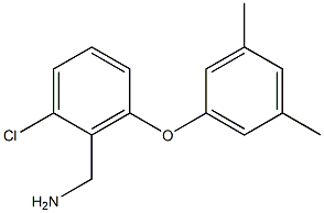 [2-chloro-6-(3,5-dimethylphenoxy)phenyl]methanamine 化学構造式