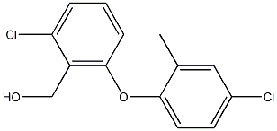 [2-chloro-6-(4-chloro-2-methylphenoxy)phenyl]methanol Structure