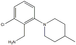 [2-chloro-6-(4-methylpiperidin-1-yl)phenyl]methanamine