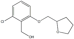 [2-chloro-6-(oxolan-2-ylmethoxy)phenyl]methanol Structure