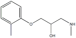 [2-hydroxy-3-(2-methylphenoxy)propyl](methyl)amine,,结构式