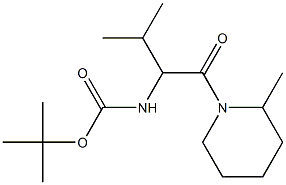 [2-Methyl-1-(2-methyl-piperidine-1-carbonyl)-propyl]-carbamic acid tert-butyl ester Struktur