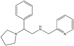 [2-phenyl-2-(pyrrolidin-1-yl)ethyl](pyridin-2-ylmethyl)amine 化学構造式