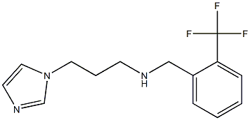 [3-(1H-imidazol-1-yl)propyl]({[2-(trifluoromethyl)phenyl]methyl})amine 化学構造式