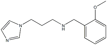 [3-(1H-imidazol-1-yl)propyl][(2-methoxyphenyl)methyl]amine 结构式