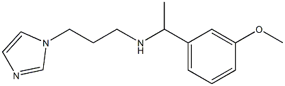 [3-(1H-imidazol-1-yl)propyl][1-(3-methoxyphenyl)ethyl]amine Struktur