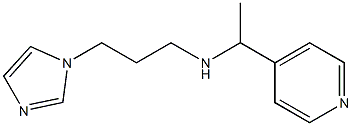 [3-(1H-imidazol-1-yl)propyl][1-(pyridin-4-yl)ethyl]amine 结构式