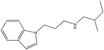 [3-(1H-indol-1-yl)propyl](2-methylbutyl)amine Struktur