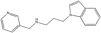 [3-(1H-indol-1-yl)propyl](pyridin-3-ylmethyl)amine Struktur