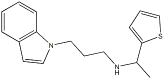 [3-(1H-indol-1-yl)propyl][1-(thiophen-2-yl)ethyl]amine Struktur