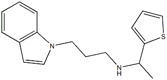 [3-(1H-indol-1-yl)propyl][1-(thiophen-2-yl)ethyl]amine Structure