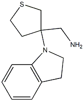 [3-(2,3-dihydro-1H-indol-1-yl)tetrahydrothien-3-yl]methylamine 化学構造式