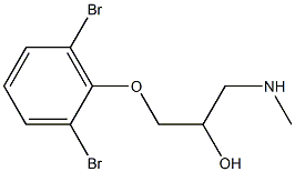 [3-(2,6-dibromophenoxy)-2-hydroxypropyl](methyl)amine Struktur