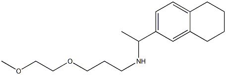 [3-(2-methoxyethoxy)propyl][1-(5,6,7,8-tetrahydronaphthalen-2-yl)ethyl]amine Structure