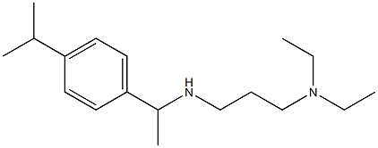 [3-(diethylamino)propyl]({1-[4-(propan-2-yl)phenyl]ethyl})amine Structure