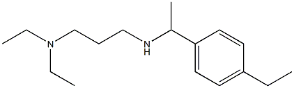 [3-(diethylamino)propyl][1-(4-ethylphenyl)ethyl]amine Struktur