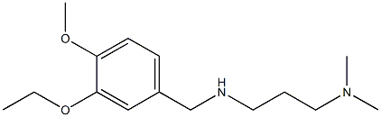 [3-(dimethylamino)propyl][(3-ethoxy-4-methoxyphenyl)methyl]amine,,结构式