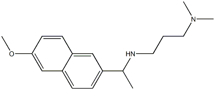 [3-(dimethylamino)propyl][1-(6-methoxynaphthalen-2-yl)ethyl]amine,,结构式