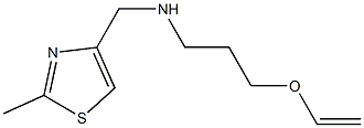 [3-(ethenyloxy)propyl][(2-methyl-1,3-thiazol-4-yl)methyl]amine 化学構造式