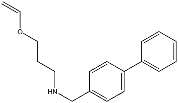 [3-(ethenyloxy)propyl][(4-phenylphenyl)methyl]amine Structure